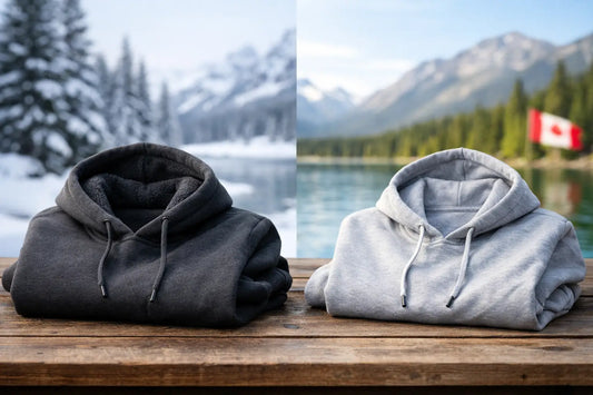 Hoodie épais ou léger, lequel choisir au Canada?